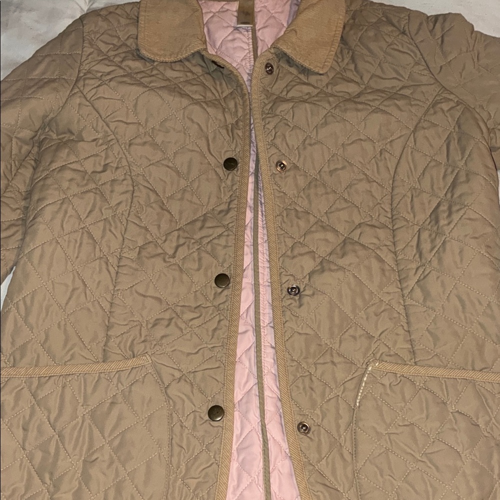 Women's Quilted Tan Jacket